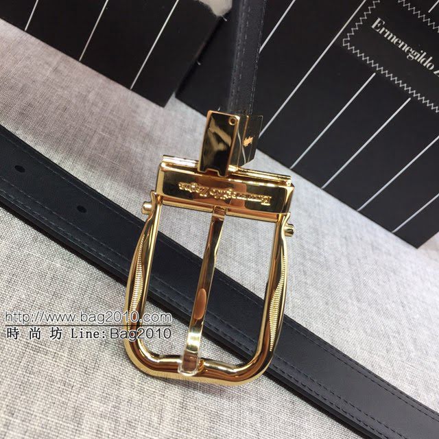 Zegna男士皮帶 傑尼亞雙面用小牛皮腰帶  jjp1381